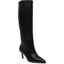 Bota hasta la rodilla Steve Madden negra lava punta talla 8 nueva con etiquetas