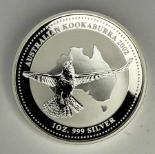 2002 P Australia Kookaburra 1 Oz  .999 Silver $1 Coin ‼️SEMI-KEY DATE‼️