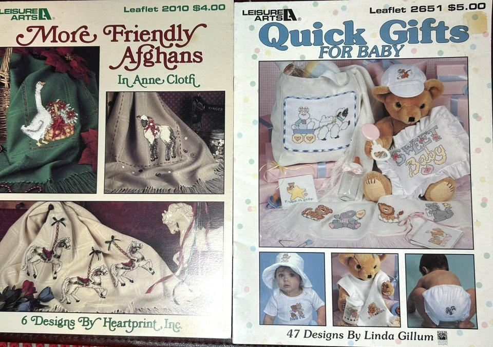 Lote de 9 libros y folletos vintage de punto de cruz de Navidad de artes de ocio ENVÍO GRATUITO Foto 3 de 4