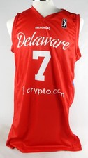 2023-24 Abrigos Azules Delaware Marcus Bagley #7 Juego Usado Camiseta Roja Cruz Roja L 3