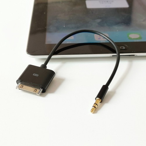 Audio pour iPod iPad/iPhone 2 3 4 Câble 20cm 30PIN Connecteur Dock vers AUX 3,5mm - Photo 3 sur 8