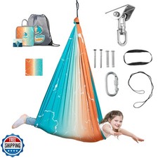 Indoor Sensory Swing for Kids or Outdoor   Holds 300lbs, Double-L