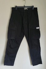 Zara Men's Black Cargo Pants Size 34