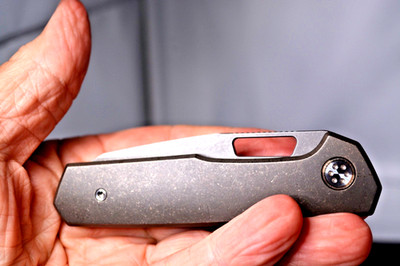 Jared Oeser/Mechforce Collaboration Knife Nebo V2 Stonewash Ti Elmax