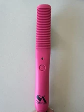 Hair Curler and Straightener Brush Royale Pink Multi-Purpose Straightening