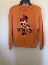 Disney Orange Minnie Mouse Sweatshirt XS