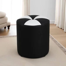 Leather Square Ottoman Bench, Foot Rest, Storage, Living Room/Bedroom/Dorm