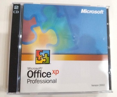 Microsoft Office XP Professional, Version 2002, 2 Discs