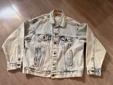 vintage levis denim Trucker jacket XL made in USA