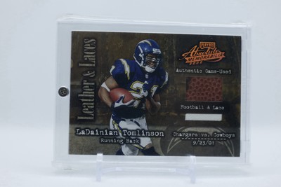 2002 LaDainian Tomlinson Leather & Laces Game-Used Ball #21/50 – Jersey Match!⚡️