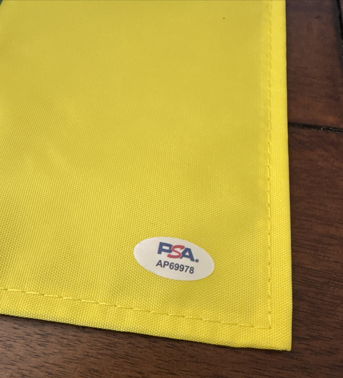 Rory McIlroy Signed 2025 Masters Flag - PSA CERTIFIED COA - GRAND SLAM - AMAZING view 5