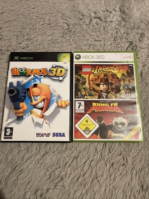 Worms 3d Xbox / Indiana Jones Lego Original Adventure + Kung Fu Panda Xbox 360