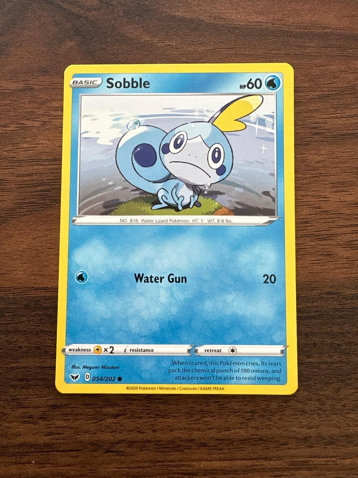 Pokémon SWSH01: Sword & Shield Base Set #054/202 Sobble NM