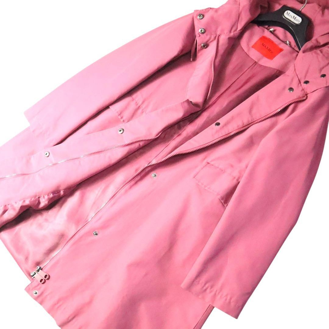 max Mara max&co Spring Hoodie Coat Jacket Blouson Women Size 38 Genuine image 7