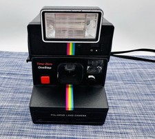 Polaroid Time-Zero One Step Rainbow Polaroid Land Camera w/ Q-Light 2351 Flash
