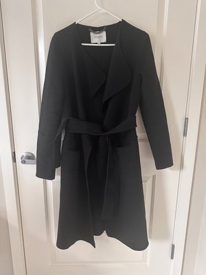 LK Bennett Black Wool And Cashmere Coat US 2