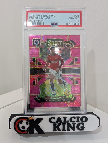 2023 Select Premier League Kobbie Mainoo RC Pink Mojo Prizm Terrace #/325