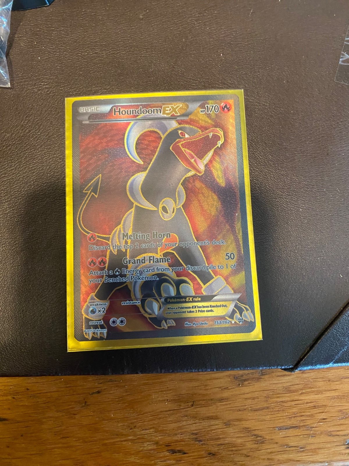 Pokemon TCG Houndoom EX Full Art 153/162 Breakthrough Ultra Rare Holo