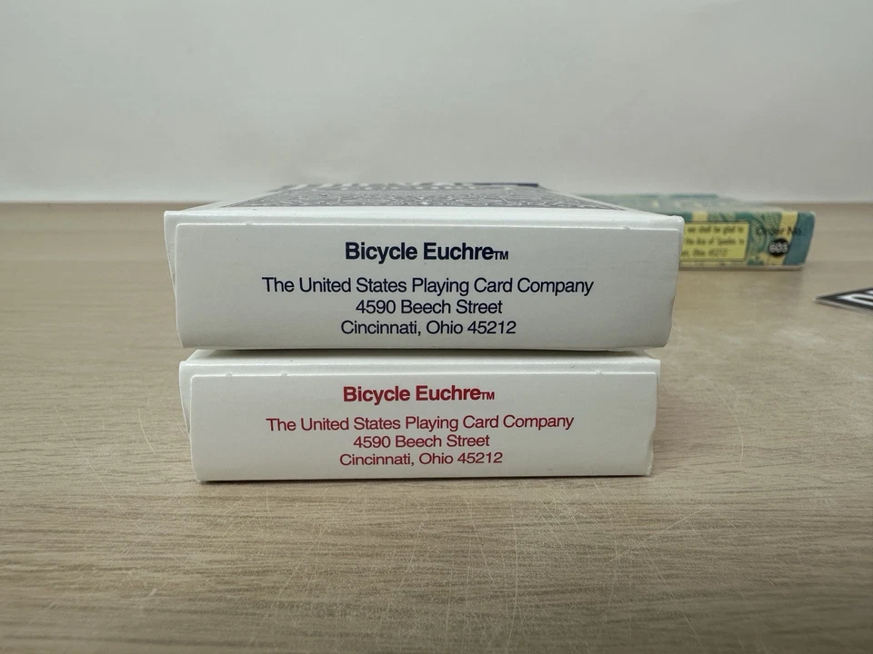 Vintage 2000 Bicycle Euchre Card Game Double Deck Set w/ Rules - NEW Open Box - Image 4 of 4