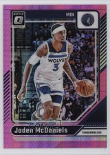 2024-25 Panini Donruss Optic Pink Hyper Prizm Jaden McDaniels #40 0b3