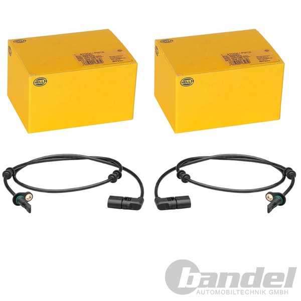 2X Hella ABS-SENSOR Raddrehzahl Hinten Passend FüR Mercedes C-KLASSE-image