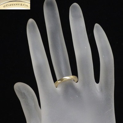 Tiffany K18YG Ring Lock 50 - Auth free shipping from Japan- Auth 