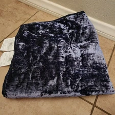 NEW Pottery Barn Teen Harry Potter Magical Velvet EURO sham Midnight Blue