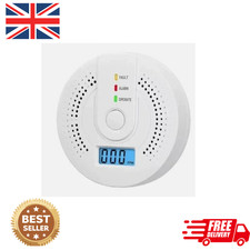 Carbon Monoxide Detector Warning Alarm Sensor LED Digital Battery Powered