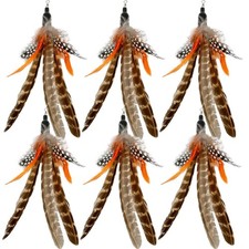 TIENAILING Cat Feather Toys Refills, 6 Pieces B-6 Refills