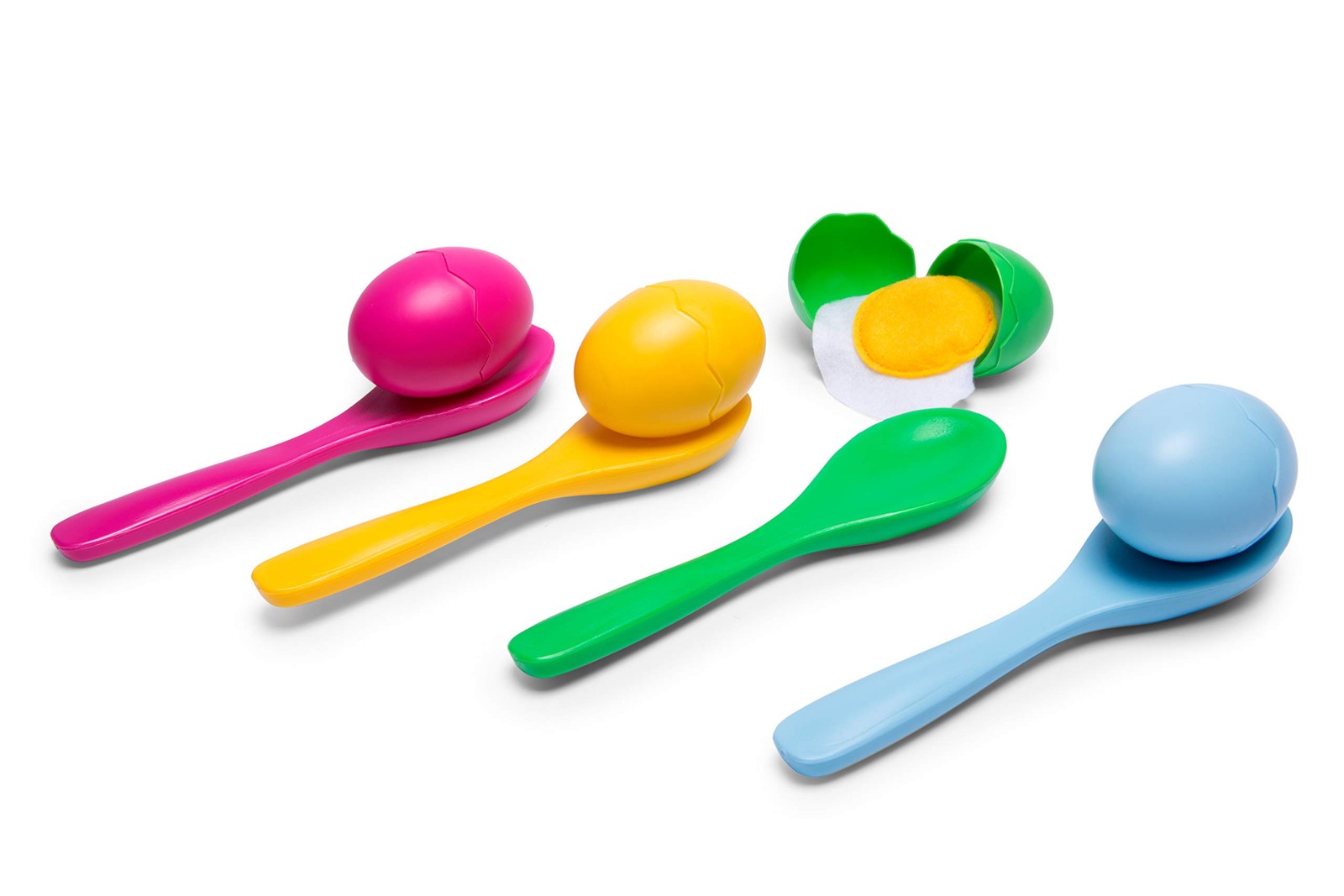 BS Toys Egg Party - Egg & Spoon Race - Ideal for Outdoors - Garden game for Chil