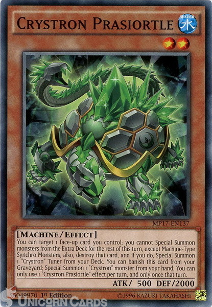 MP17-EN137 Crystron Prasiortle Common 1st Edition Mint Yu-Gi-Oh! Card
