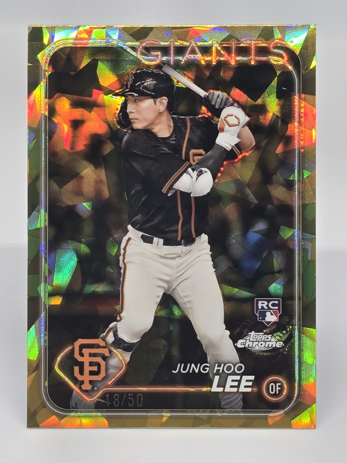 2024 Topps Chrome Sapphire Jung Hoo Lee RC Gold /50 Giants