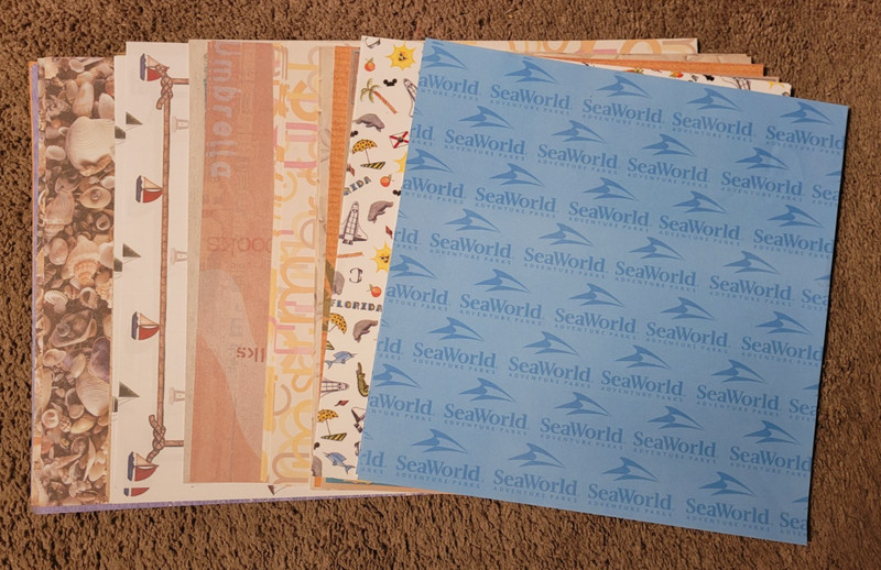 Vacation, Florida, Seaworld 12 x 12 paper and stickers