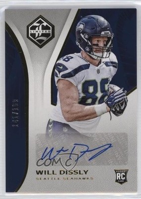 2018 Panini Limited Rookie Auto 141/199 Will Dissly #178 Rookie Auto RC 5w7