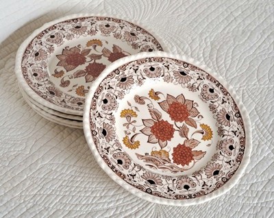 Adams Cornwall 5x Kuchenteller Real English Ironstone