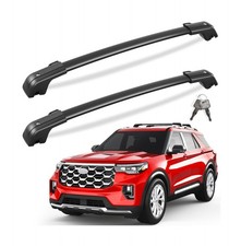 KINGGERI 330lbs All Aluminum Roof Rack Cross Bars Compatible with Ford Explor...