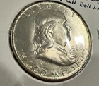 GEM BU UNCIRCULATED UNC MS 1960D SILVER FRANKLIN HALF DOLLAR BRILLIANT LUSTER