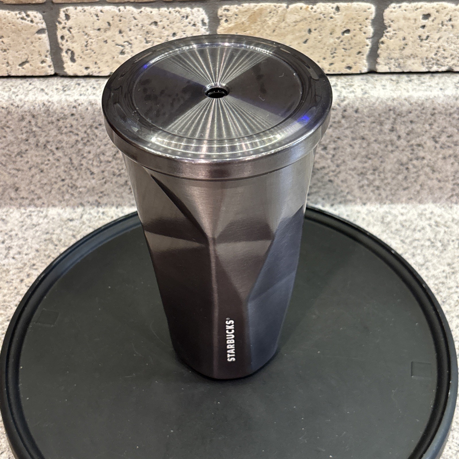 Starbucks Grande Chiseled Cold Cup 16 oz Charcoal Tumbler Stainless Steel