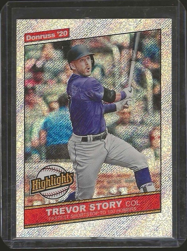 2020 Panini Donruss - Highlights Trevor Story #H-5 Rapture
