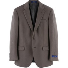Polo Ralph Lauren Mens 42R Brown Herringbone Wool Blend Blazer Sport Coat NWOT