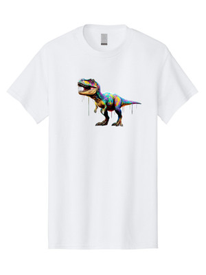 T-Rex-10 Mens Graphic Tee, 100% Cotton, Casual Summer Wear