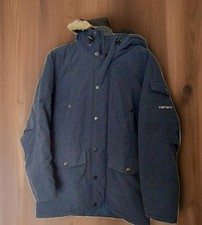 Mens Carhartt Anchorage Parka Coat  Hooded Jacket NAVY Size Medium