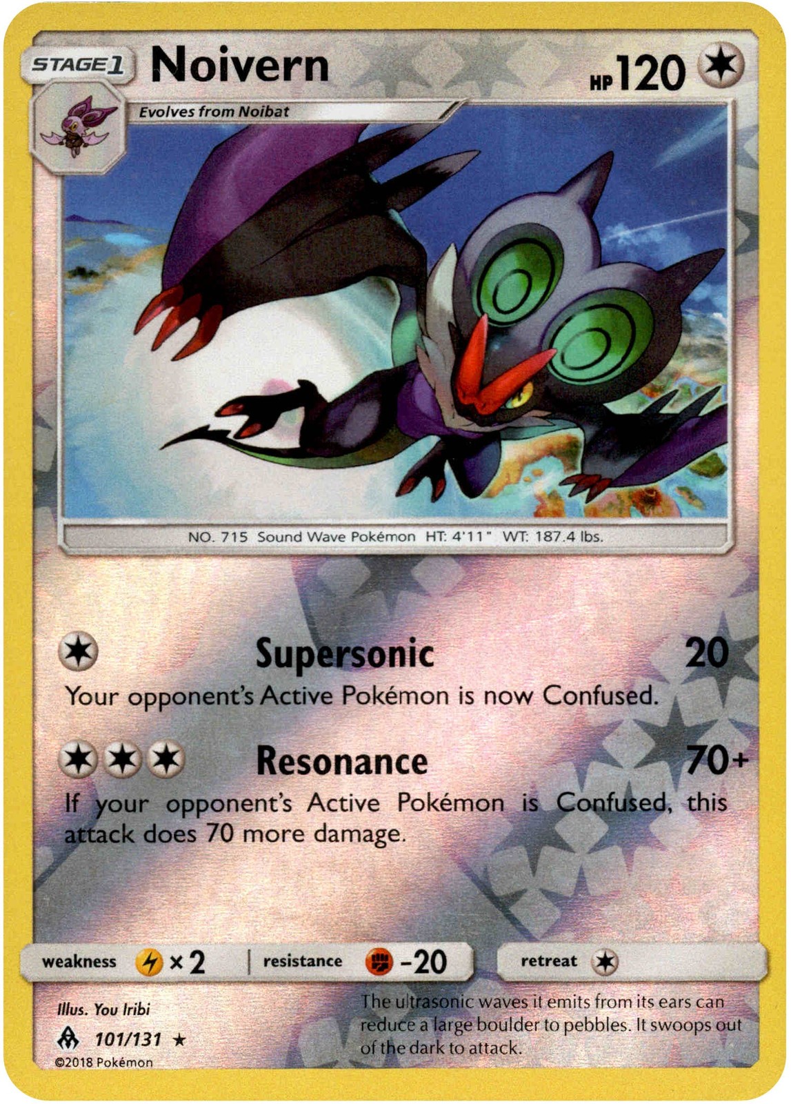Noivern - 101/131 - Forbidden Light - Reverse Holo