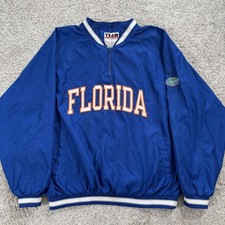 Florida Gators Jacket Mens XL Blue NCAA Football Team Edition Pullover V Neck