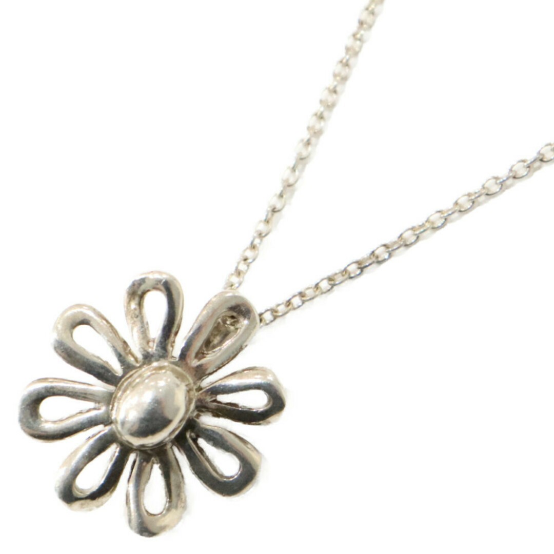 Tiffany Co. And Daisy Flower Necklace Silver Approx. 41Cm Pendant Brand Jewelry