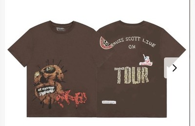 Travis Scott Utopia Circus Maximus Tour, Large VIP T-Shirt, Brown