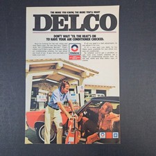 1974 Delco Auto Air Conditioning Service Vintage Print Ad GM General Motors Shop
