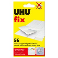 UHU Doppelseitige Klebepads FüR Max. 300,0 G, 1,2 X 1,8 Cm, 56 St.