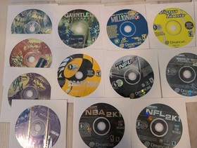 Sega Dreamcast Loose Disc Lot - 14 Games - Jet Grind Radio Sonic Gauntlet Shenmu