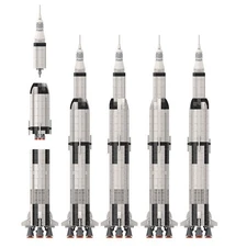 Hot Sale Micro Saturn V Space Rocket 1:220 Scale 555 Building Toys Set